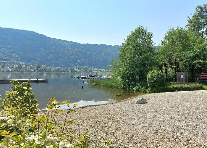 Sandro Haus Kmb Seeappartement Am Ossiacher Mit Direktem Seezugang Und Hallenbad * Tschöran